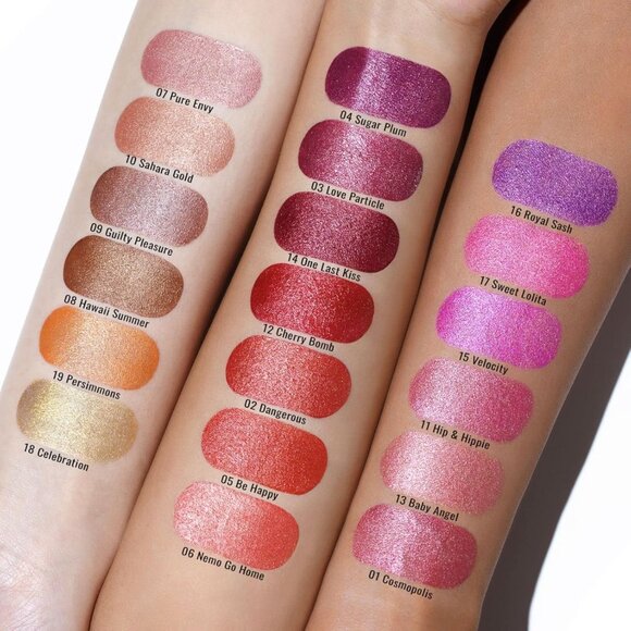 🆕 Metallic Glitter Purple Lipstick Lightweight Soft Hydrating Full-Coverage - Picture 6 of 7